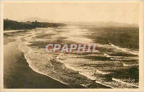 Ansichtskarte AK Biarritz (Basses Pyrenees) L'Ocean sur la Cote des Basques