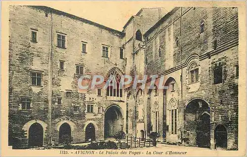 Cartes postales Avignon Palais des Papes La Cour d'Honneur
