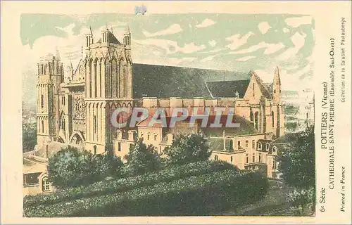 Cartes postales Poitiers (Vienne) Cathedrale Saint Pierre (Ensemble Sud Ouest)