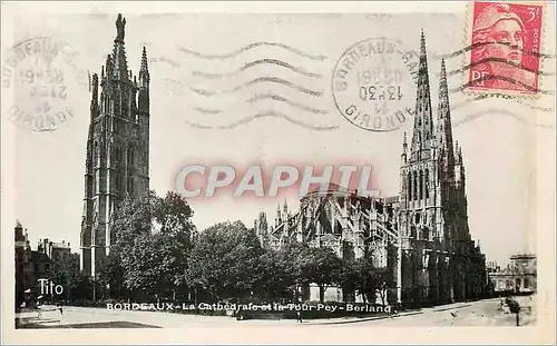 Cartes postales moderne Bordeaux La Cathedrale et la Tour Pey Berland