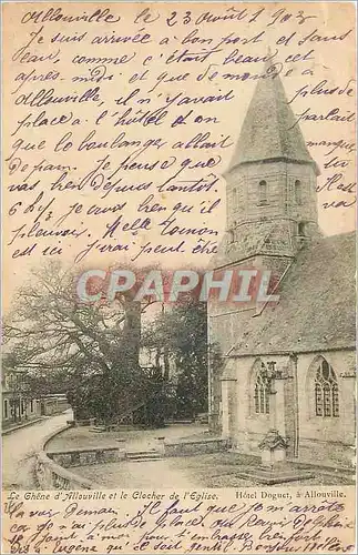 Cartes postales Le Ghene d'Allouville et le Clocher de L'Eglise