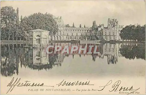Cartes postales Palais de Fontainebleau Vue prise du Parc
