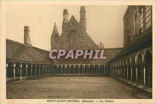 Cartes postales Mont Saint Michel (Manche) Le Cloitre