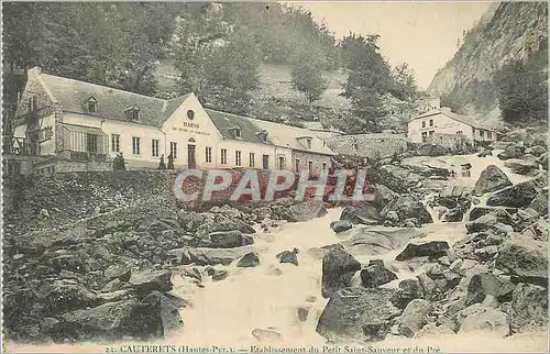 Cartes postales Cauterets (Hautes Pyr) Etablissement du Petit Saint Sauveur et du Pre