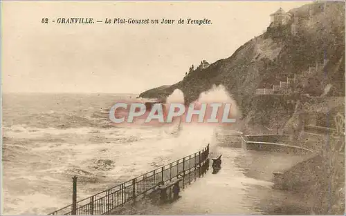 Cartes postales Granville Le Plat Gousset un Jour de Tempete