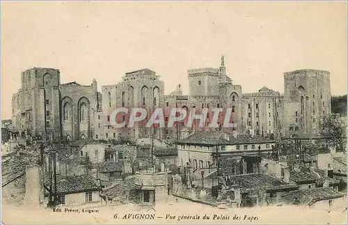 Cartes postales Avignon Vue Generale du Palais des Papes