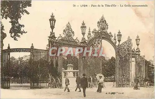 Cartes postales Lyon Parc de la Tete d'Or La Grille Monumentale