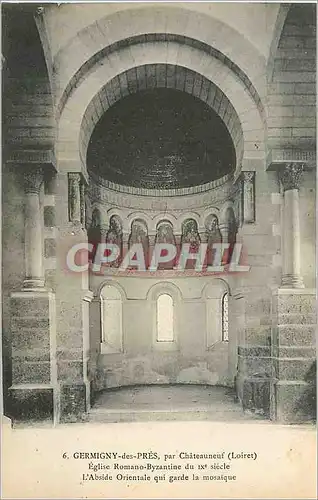 Cartes postales Germigny des pres par Chateauneuf (Loiret) Eglise Romano Byzantine du IXe Siecle