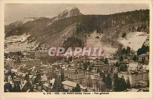 Cartes postales Le Mont Dore l'Hiver Vue Generale