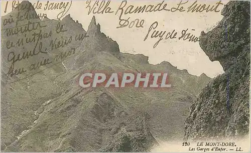 Cartes postales L Mont Dore Les Gorges d'Enfer