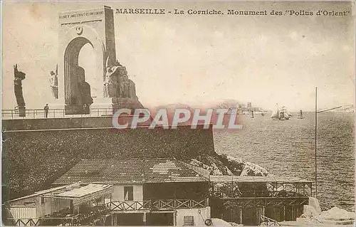 Ansichtskarte AK Marseille La Corniche Monument des Poilus d'Orient