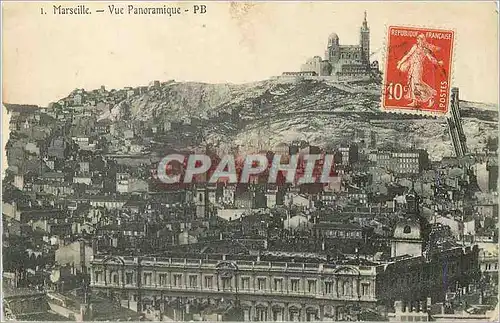 Cartes postales Marseille Vue Panoramique