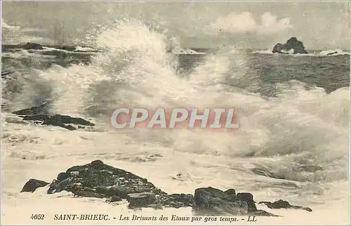 Cartes postales Saint Brieuc Les Brisants des Etaux par Gros Temps