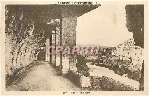 Cartes postales L'Ardeche Pittoresque Defiles de Ruoms