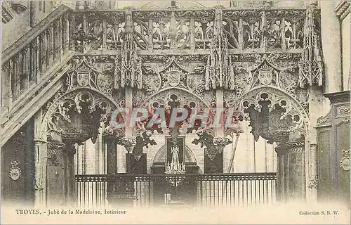 Cartes postales Troyes Jube de la Madeleine Interieur