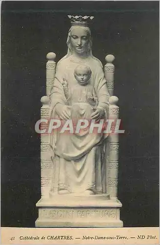 Cartes postales Cathedrale de Chartres Notre Dame sous Terre