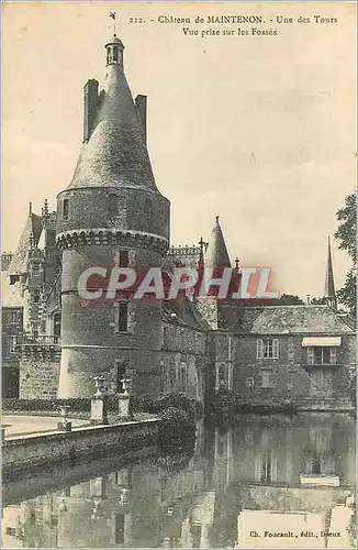 Ansichtskarte AK Chateau de Maintenon Une des Tours Vue prise sur les Fosses