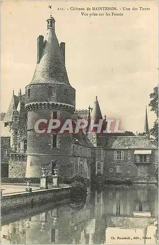 Cartes postales Chateau de Maintenon Une des Tours Vue prise sur les Fosses
