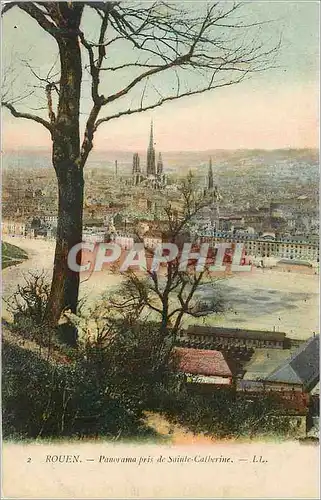 Cartes postales Rouen Panorama pris de Sainte Catherine