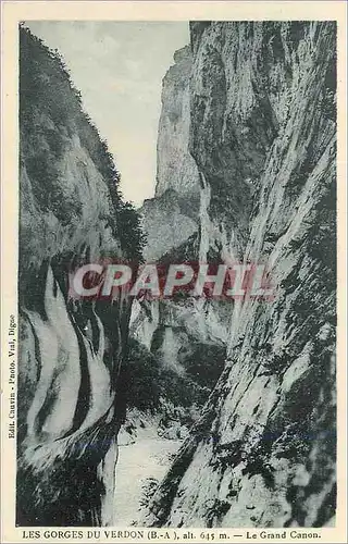 Cartes postales Les Gorges du Verdon (B A) alt 645 m Le Grand Canon