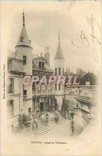 Cartes postales Troyes Hotel du Vauluisant (carte 1900)