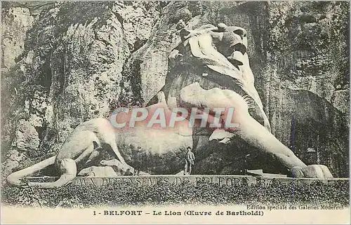 Cartes postales Belfort Le Lion (Oeuvre de Bartholdi)