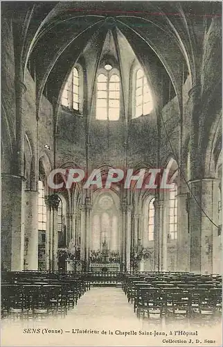 Ansichtskarte AK Sens (Yonne) L'Interieur de la Chapelle Saint Jean a l'Hopital