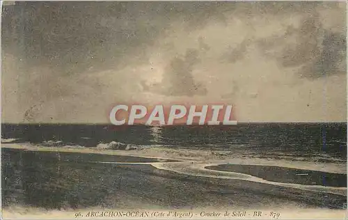 Cartes postales Arcachon Ocean (Cote d'Argent) Coucher de Soleil