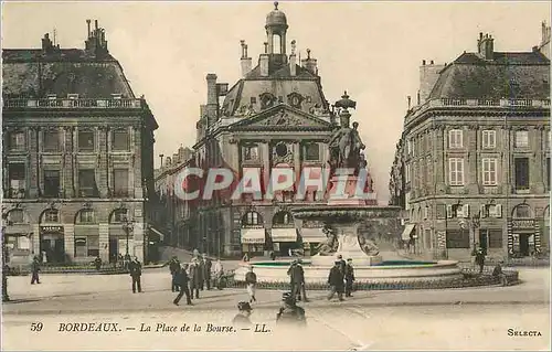 Cartes postales Bordeaux La Place de la Bourse