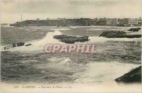 Ansichtskarte AK Biarritz Vue Vers le Phare