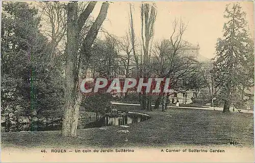 Cartes postales Rouen Un Coin du Jardin Solferino