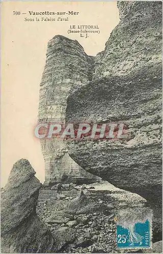 Ansichtskarte AK Vaucottes sur Mer Sous la Falaise d'Aval