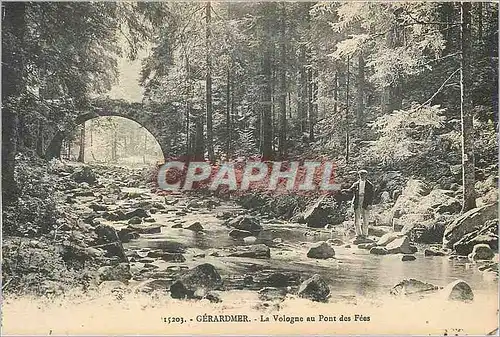 Ansichtskarte AK Gerardmer La Vologne au Pont des Fees