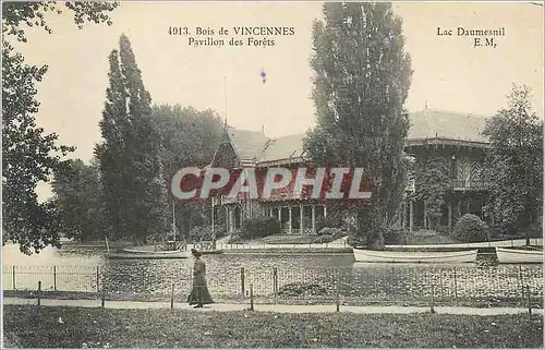 Ansichtskarte AK Bois de Vincennes Pavillon des Forets Lac Daumesnil