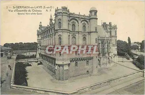Cartes postales St Germain en Laye (S et O) Vue d'Ensemble du Chateau