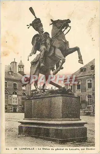 Cartes postales Luneville La Statue du General de Lassalle par Cordier