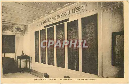 Ansichtskarte AK Musee du Desert Le Memorial Salle des Prisonnieres