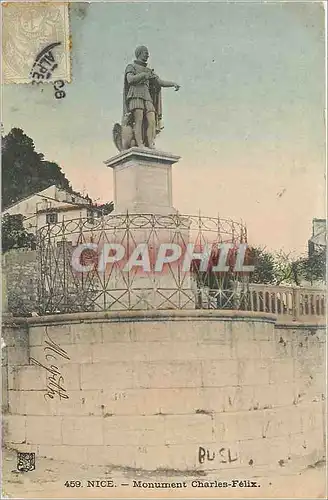 Cartes postales Nice Monument Charles Felix