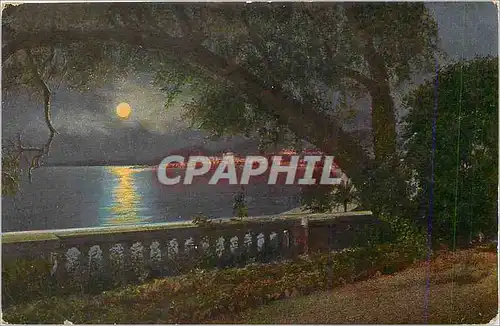 Cartes postales Menton La Vieille Ville Effet de Nuit