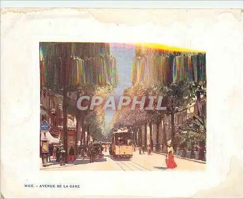 Cartes postales Nice Avenue de la Gare Tramway