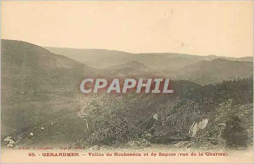 Cartes postales Gerardmer Vallee de Rochesson et de Sapois (Vue de la Charme)