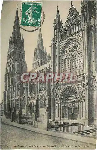 Cartes postales Chateau de Bayeux Portail Meridional