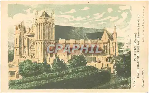Cartes postales Poitiers (Vinne) Cathedrale Saint Pierre (Ensemble Sud Ouest)