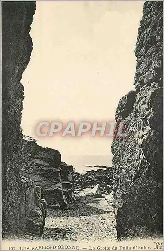 Ansichtskarte AK Les Sables d'Olonne La Grotte du Puits d'Enfer