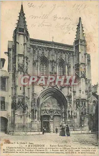 Ansichtskarte AK Avignon Eglise Saint Pierre