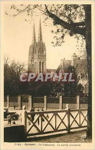 Cartes postales Quimper La Prefecture La Partie ancienne