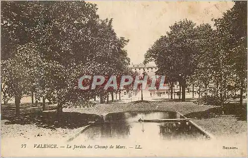 Cartes postales Valence Le Jardin du Champ de Mars