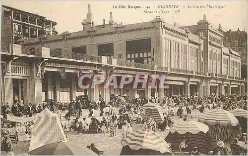 Cartes postales Biarritz La Cote Basque Le Casino Municipal Grande Plage