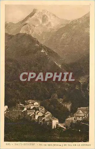 Cartes postales Eaux Bonnes Pic de Ger (2612 m) et Val de la Sourde