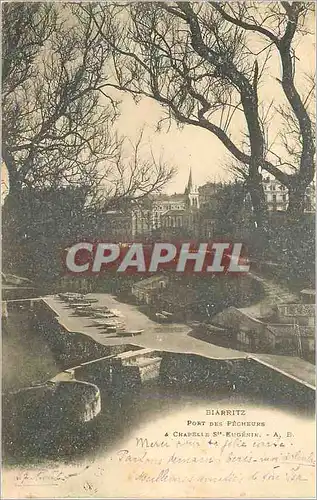 Cartes postales Biarritz Port des Pecheurs Chapelle Ste Eugenie